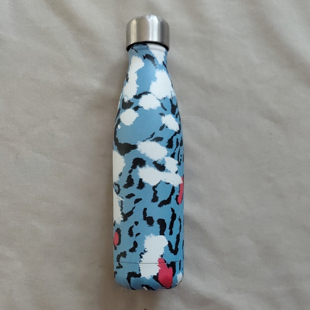 S'well Stainless Steel Abstract Blue and White Water Bottle 17. oz